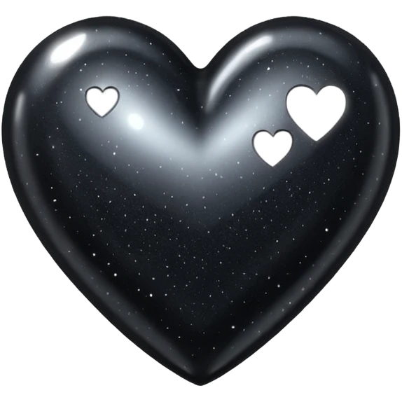 black sparkling heart emoji