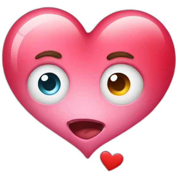 heart with a emoji