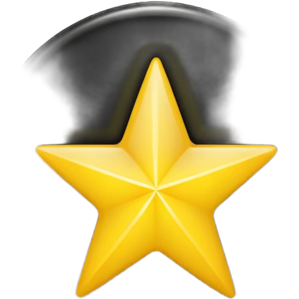 Make a star inside a clean black circle only and the star looks like the star in ios keyboard ⭐️  emoji