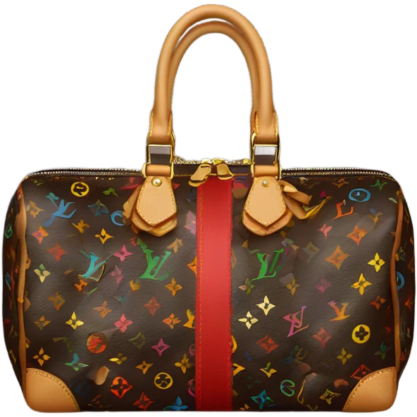 Multicolor Louis Vuitton bag emoji