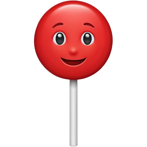 lollipop with eyes and mouth and personality emoji
