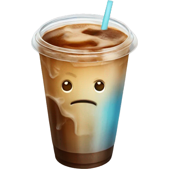 Iced coffee emoji