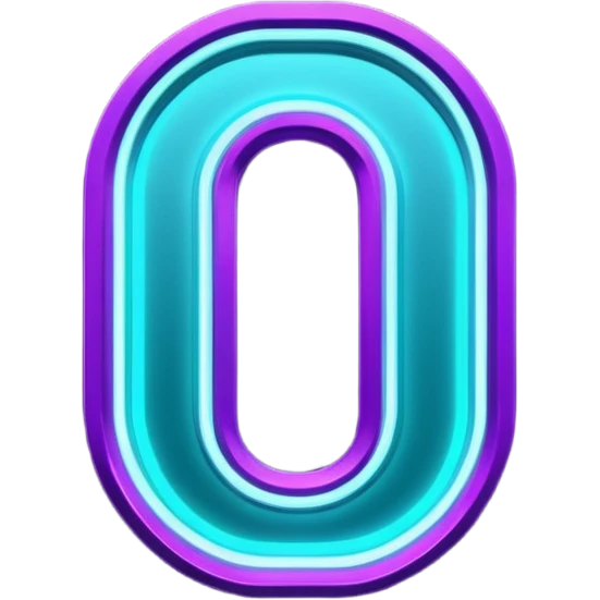 futuristic glowing neon “10/10” sign, purple and cyan glow, dark background emoji