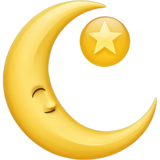 crescent moon emoji
