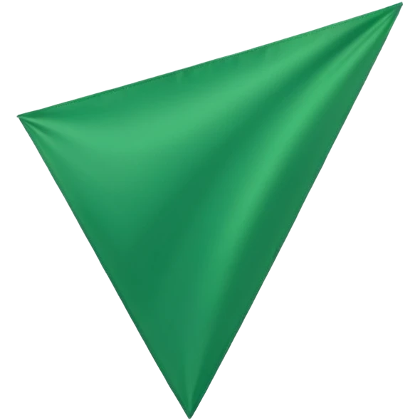 Triangle green flag emoji