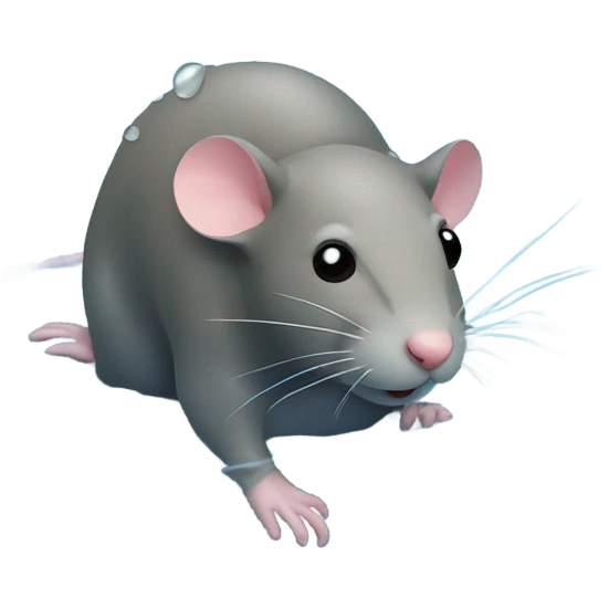 Rat swimming emoji