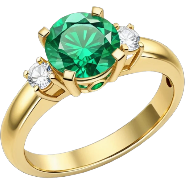 glitter esmerald married ring emoji