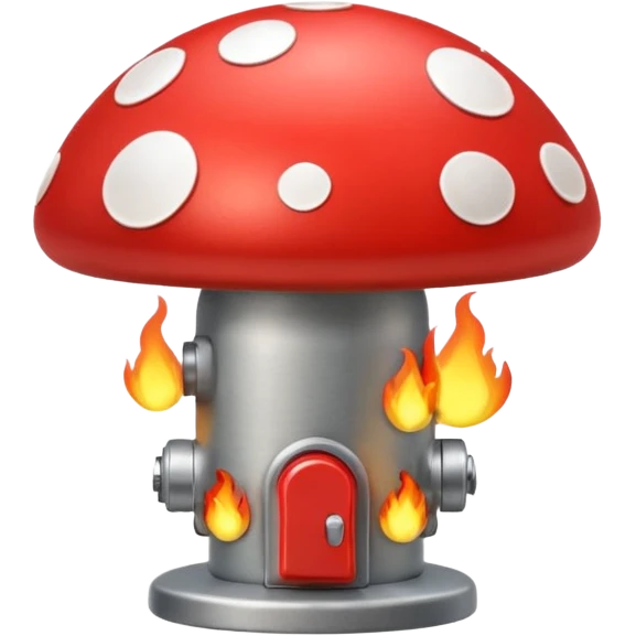 Fire alarm mushroom emoji