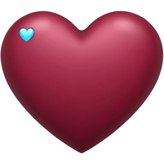 Corazón de color vinotinto emoji