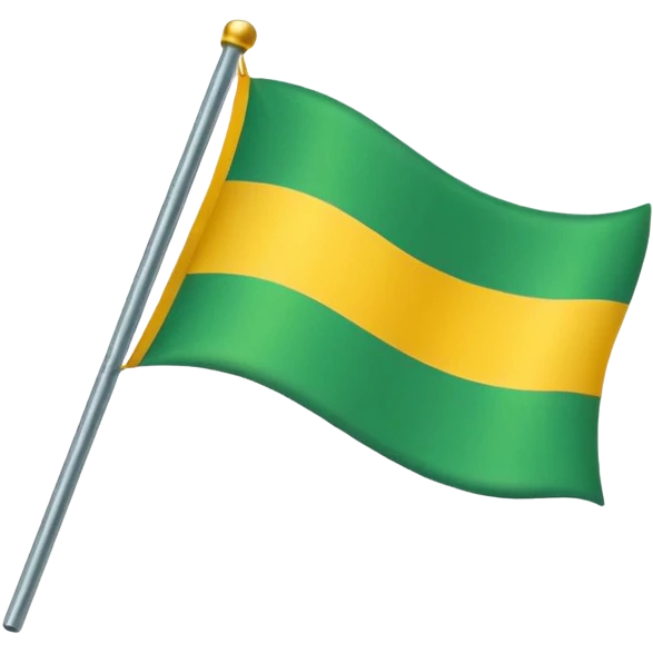 Yeşil sarı bayrak emoji emoji