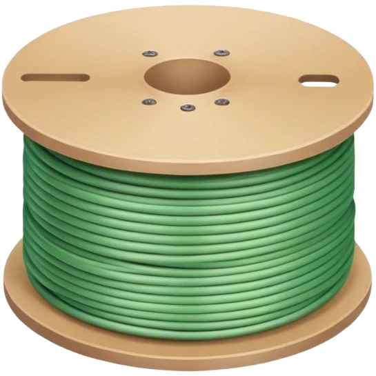 cardboard spool of light green filament emoji