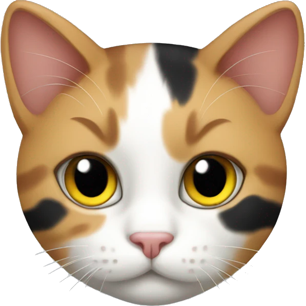 tricolor cat emoji