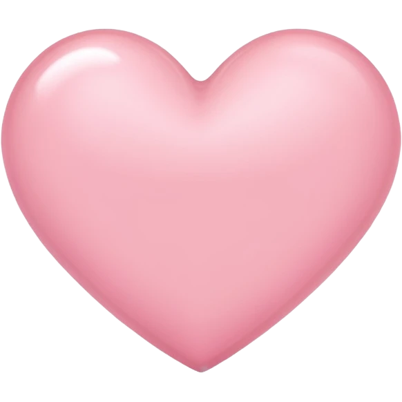 Light pink Heart emoji