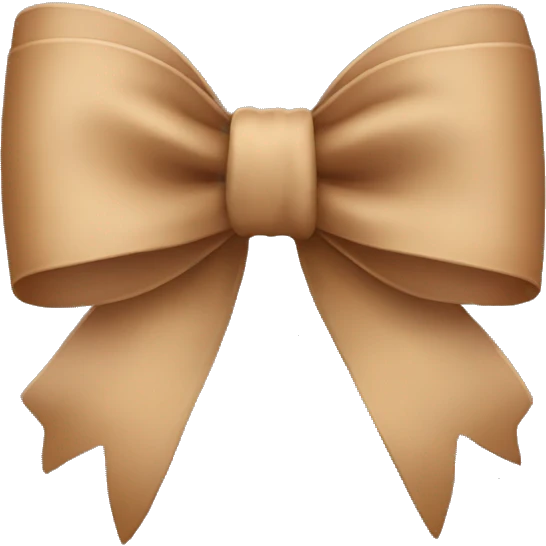 Light brown bow emoji