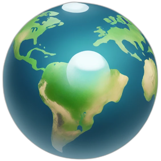 Earth with atmosohere emoji