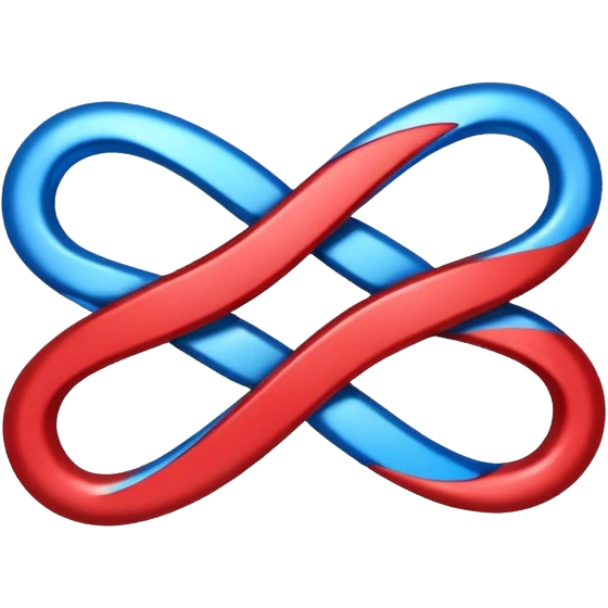 Devops   logo infinty with blue red combo  emoji