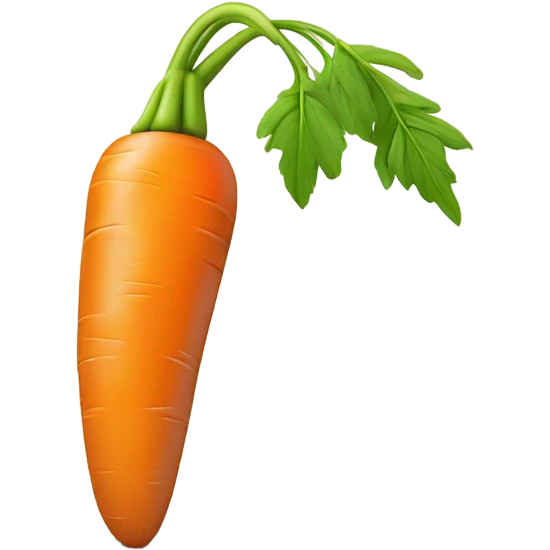 A sad carrot doing pushups  emoji