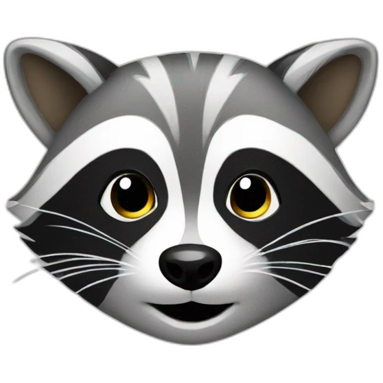 raccoon with sparkles emoji