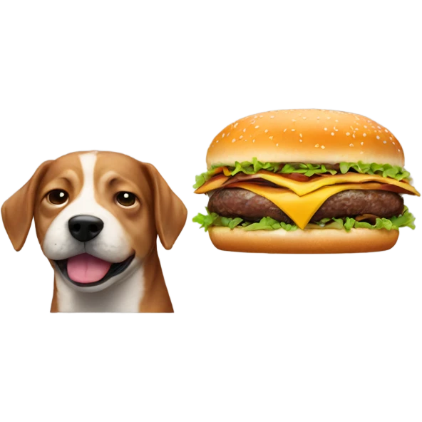 Perro hamburguesa  emoji