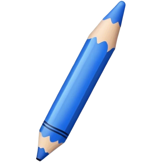 blue crayón emoji
