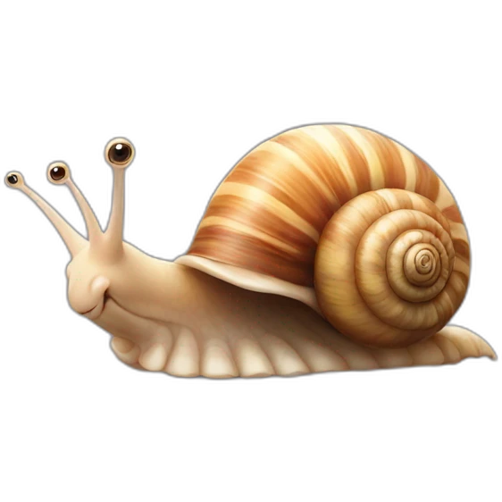 snail with feet emoji