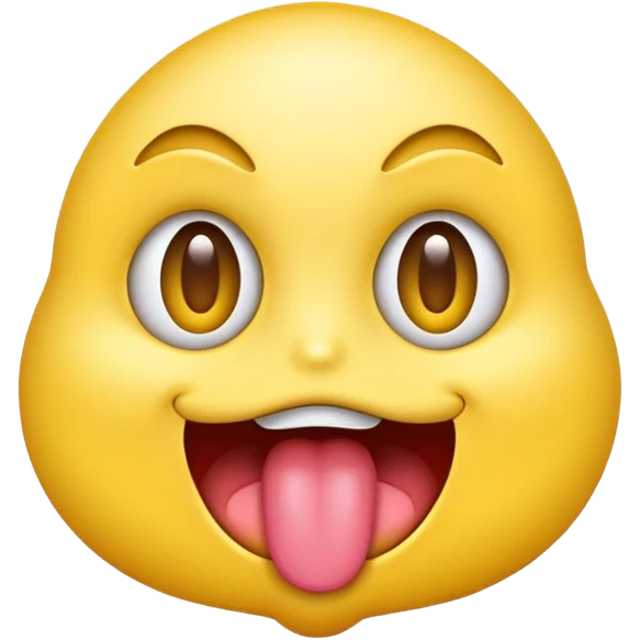 Tongue out emojis with eyes wide open emoji