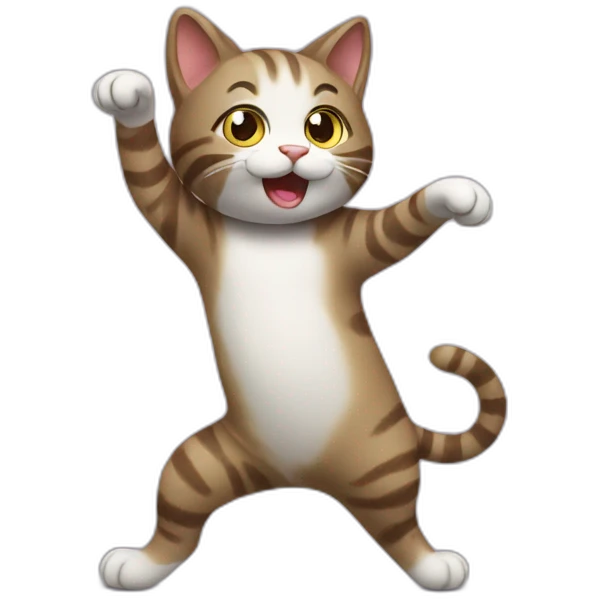 Dancing Cat Emoji AI Emoji Generator