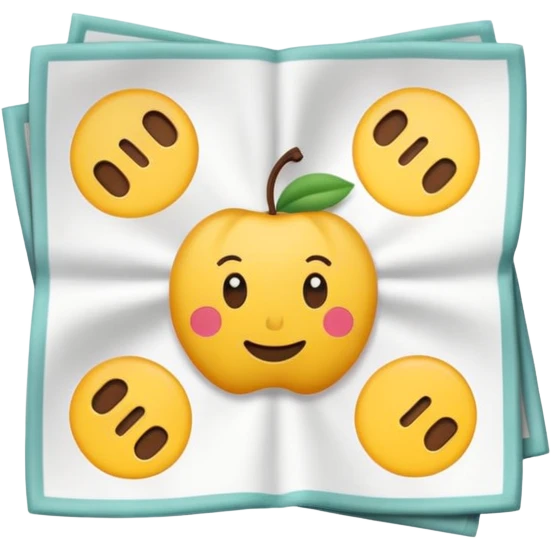 patterned napkin emoji