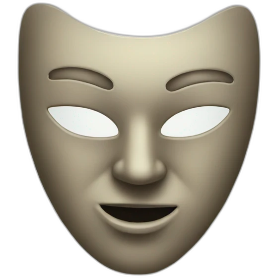 two faced mask emoji