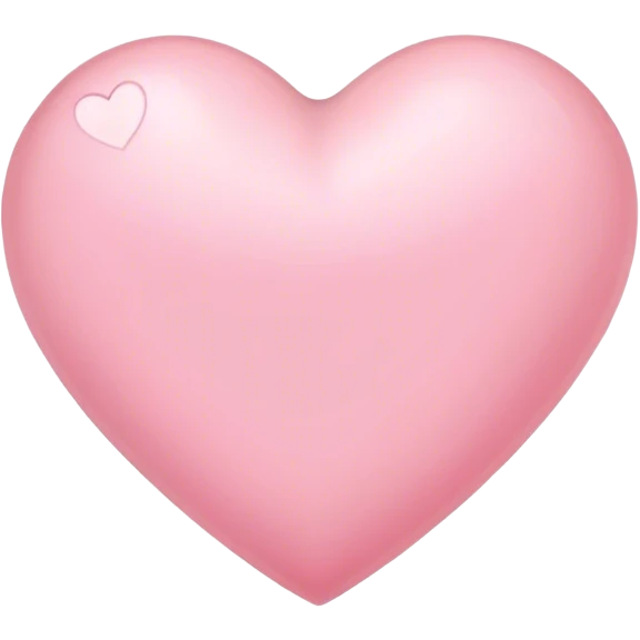 Light pink heart emoji