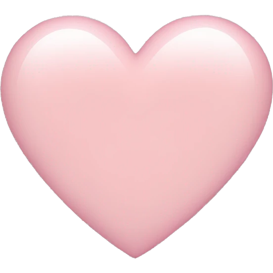 light pink heart emoji