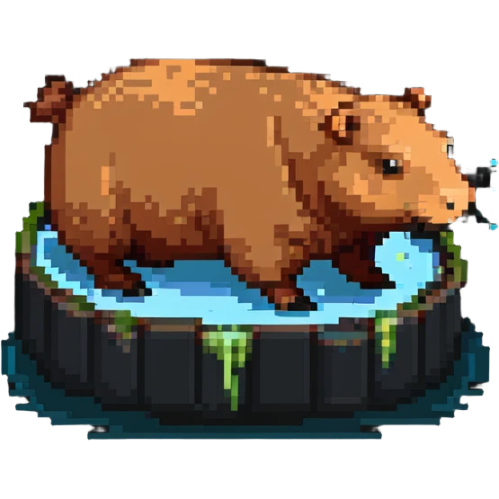 capybara floating in space emoji