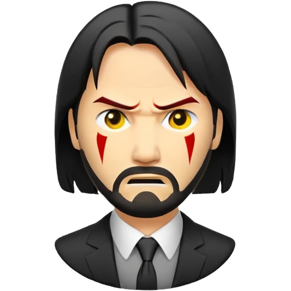 Angry John wick emoji 100x100 pixel emoji