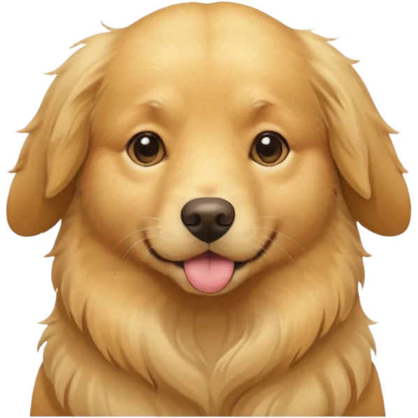 pregnant golden dog emoji