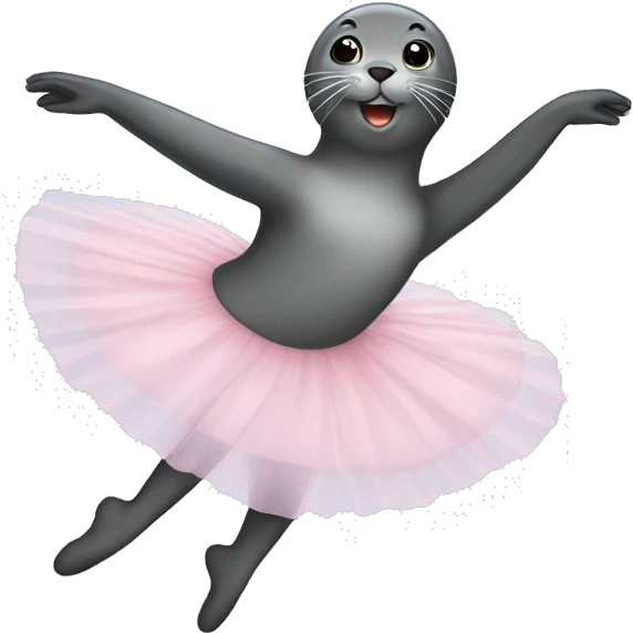 ballerina seal emoji