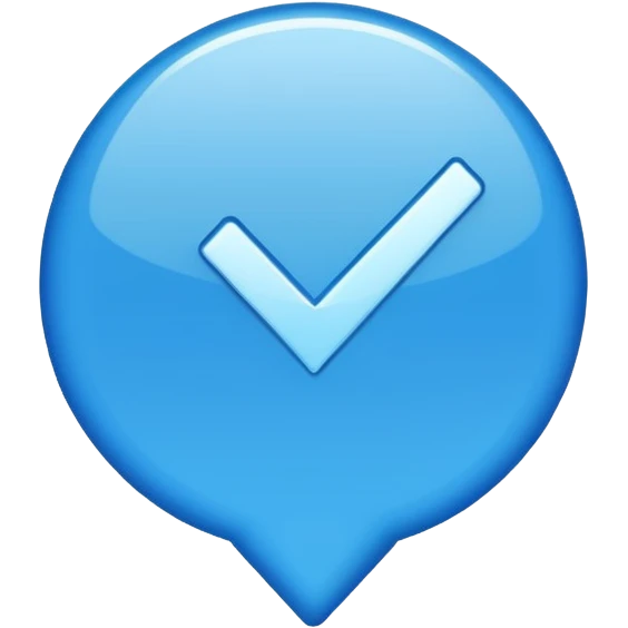 I want 🔵 blue tick like after id name of celebrities emoji