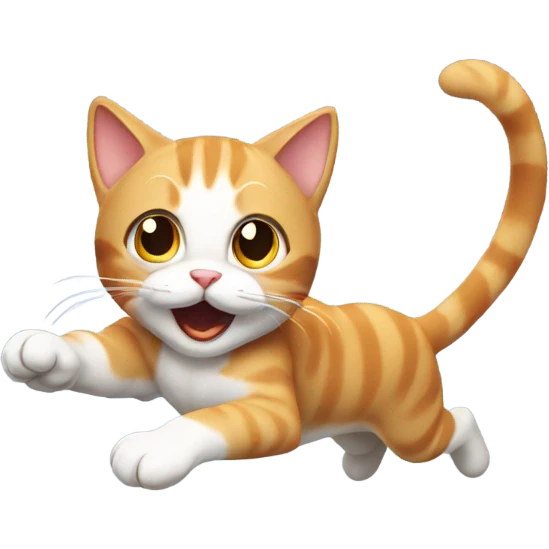 kitty running  emoji