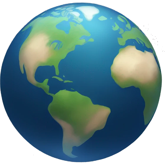 Planet earth emoji
