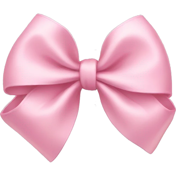 Light pink bow emoji