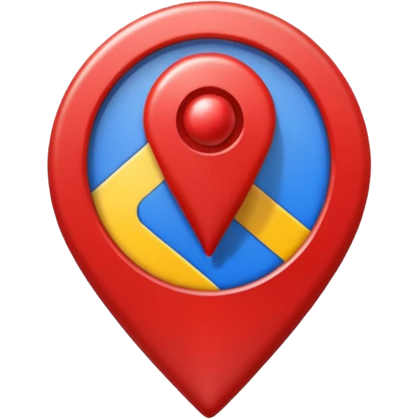 El icono de google maps emoji