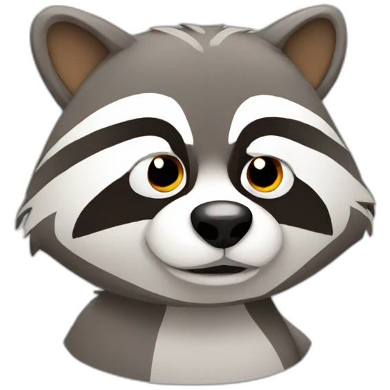 tired racoon emoji