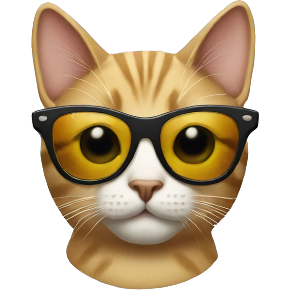 Cat with sunglasses emoji