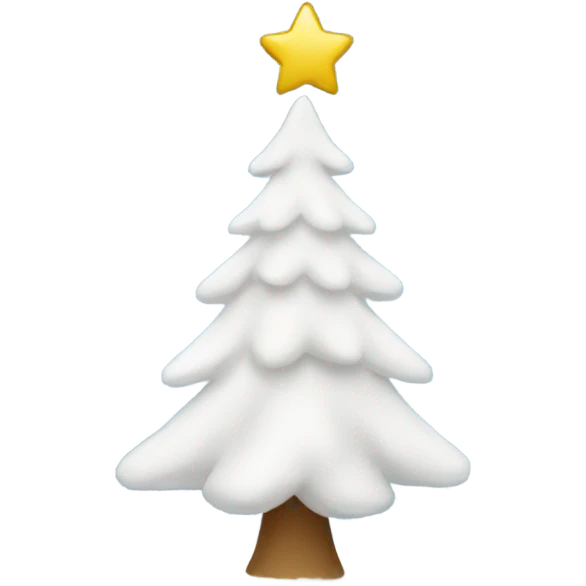 White Christmas tree emoji
