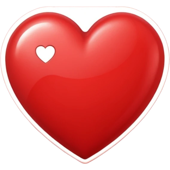 red greeting card emoji