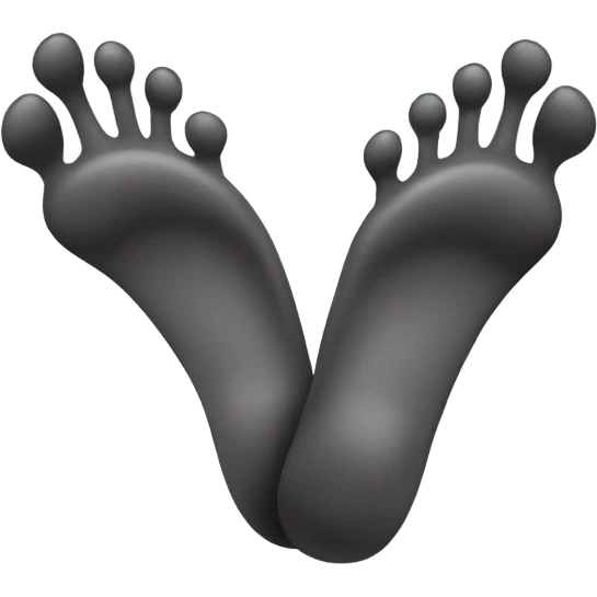 Feet in air emoji