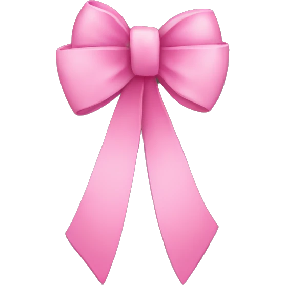 pink bow emoji