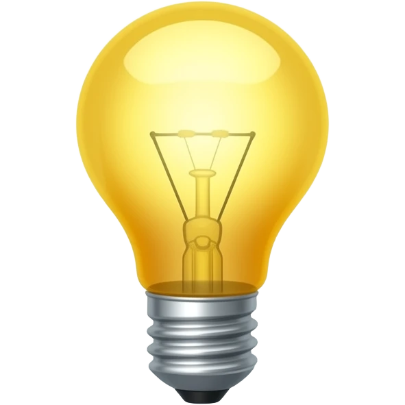 A thought bubble with a light bulb inside emoji