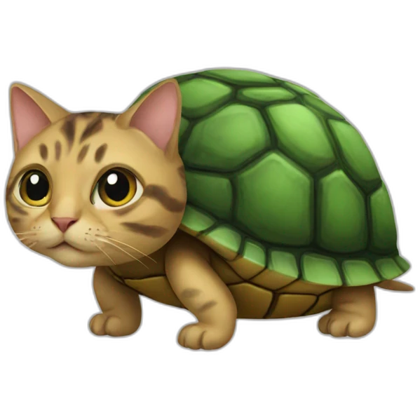 A cat turtle emoji