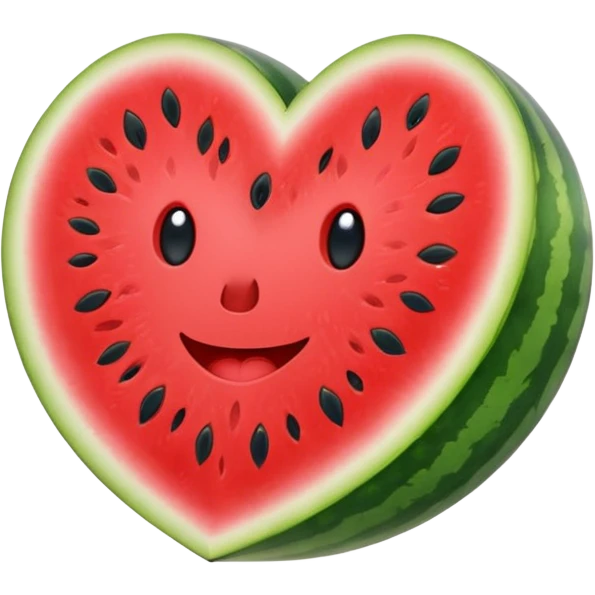 heart watermelon emoji