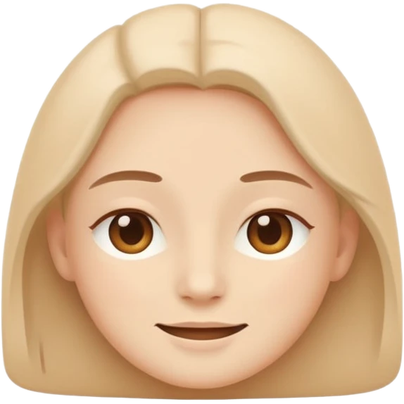 minimal flat emoji of a calm face,
soft closed-mouth smile,
relaxed eyes,
gentle and balanced emotion,
pastel beige and warm tones,
modern wellness app style,
no cartoon exaggeration,
transparent background,
vector style
 emoji